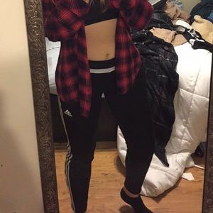 Adidas Climacool Black &White Striped Soccer Pants